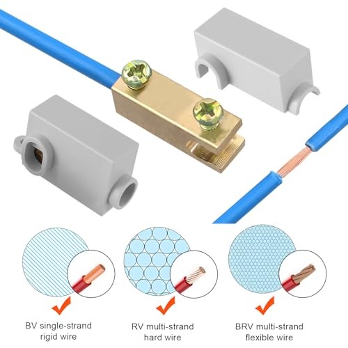 10Pcs 10 AWG Gauge T-Type Wire Connector Nut Kit, 60A 10awg 60A-T shape