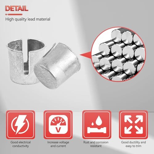 10pcs Car Battery Post Terminal Shims With 12pcs Washers Worn Posts Loose Auto