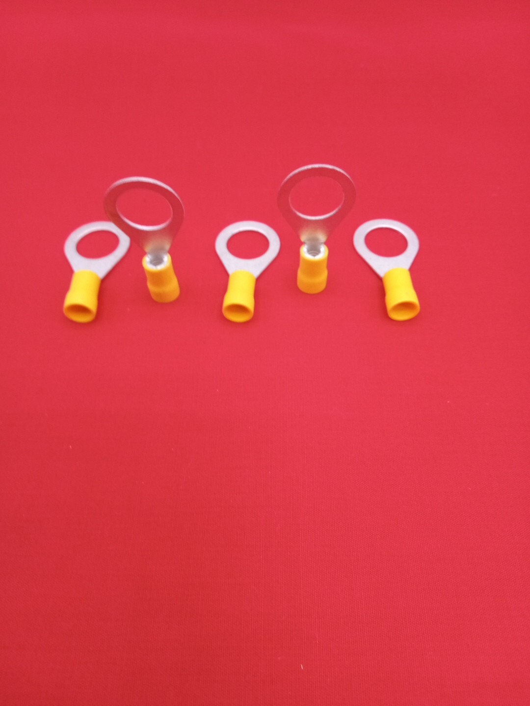 (20Pc) Yellow Ring 12-10Ga AWG VINYL 1/2″ elctrical wire ring terminal connector