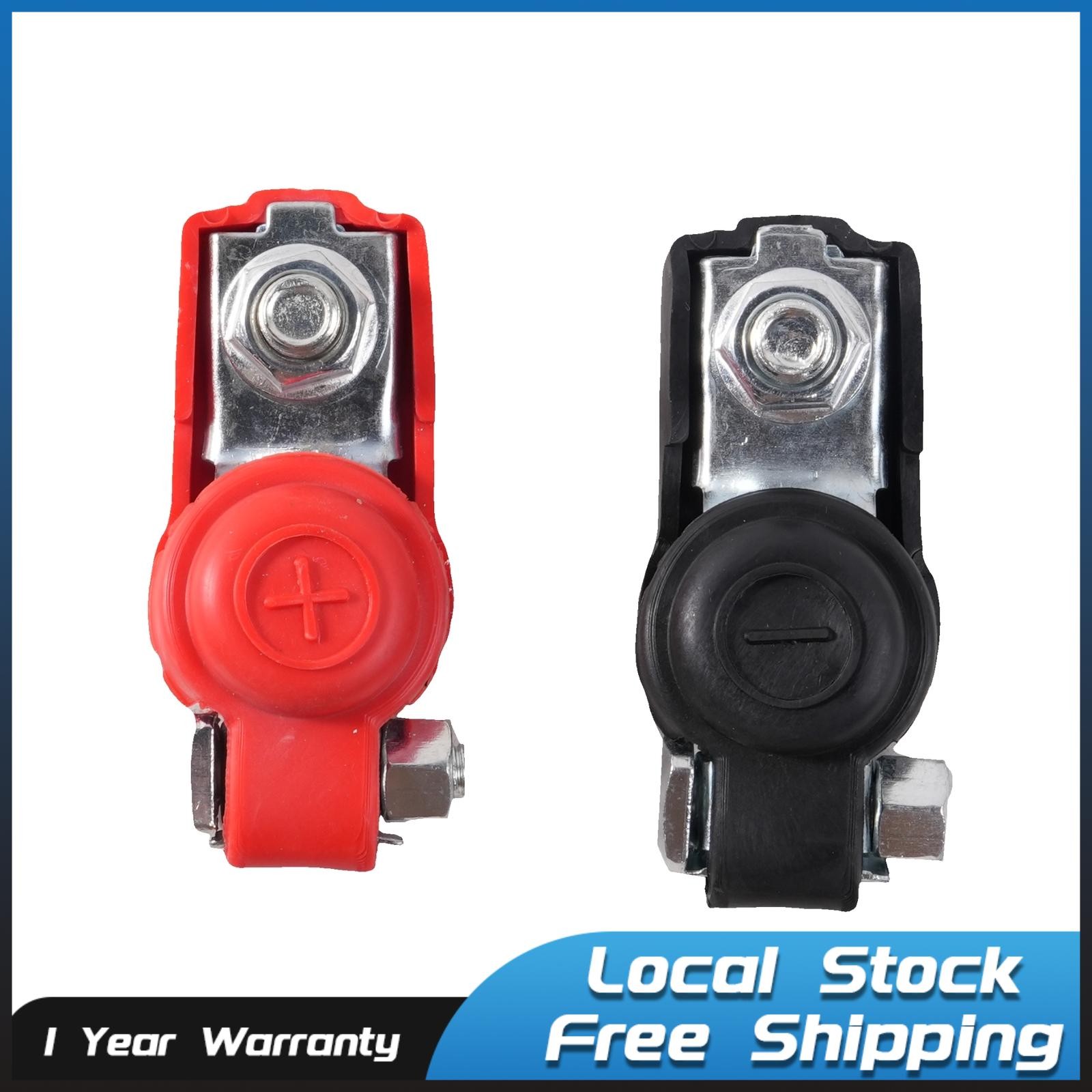 2pcs 12V/24V Auto Car Battery Terminal Connector Battery Clamps Cap Clips