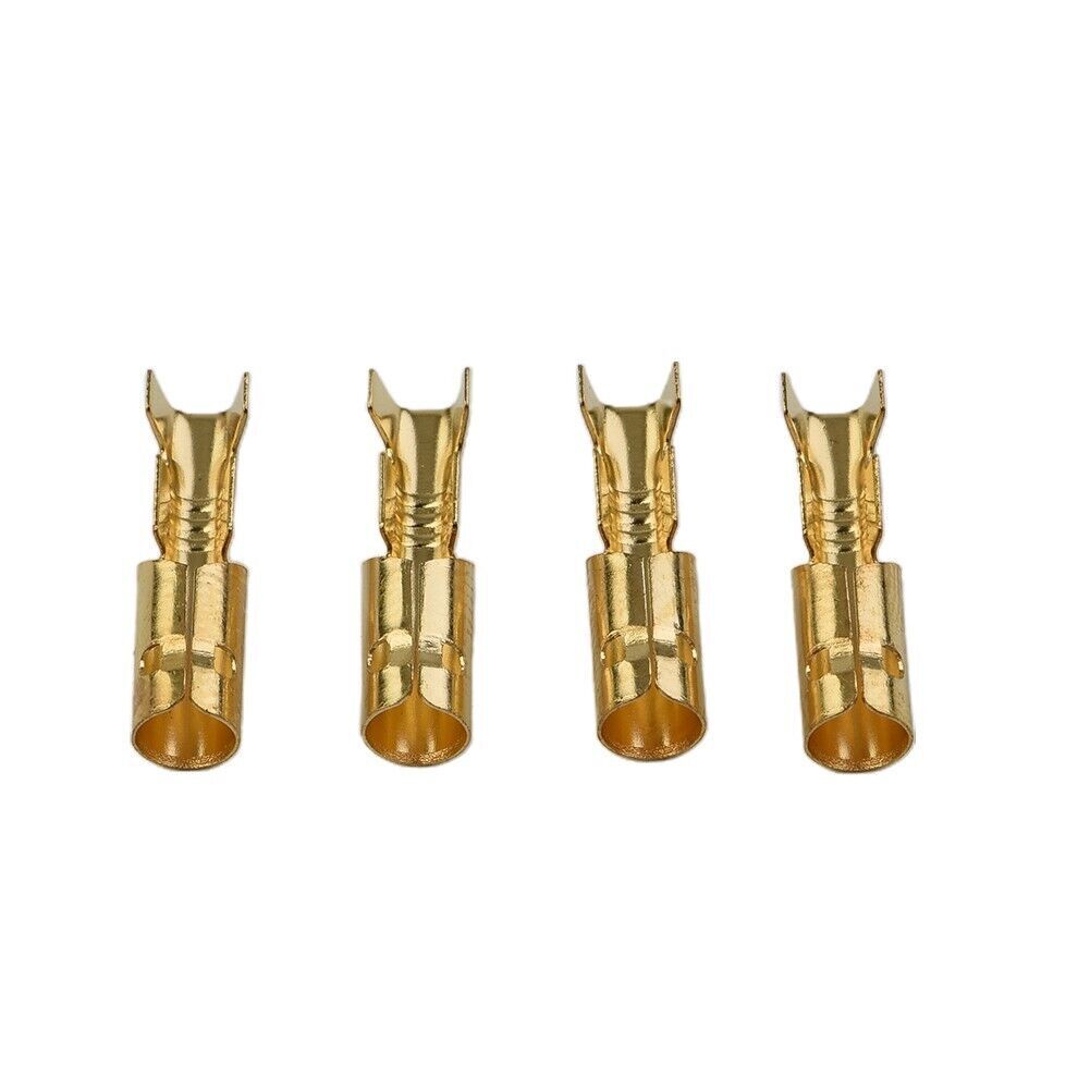 Socket Brass Bullet Terminals Replacement Parts 50 sets (200pcs) Female Durable