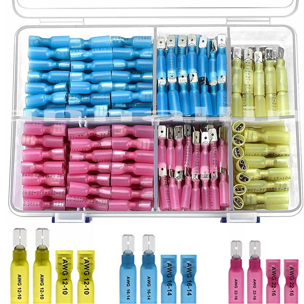 220* T-Tap Wire Connectors Kit Insulated Quick Snap Lock Crimp Terminals for DIY