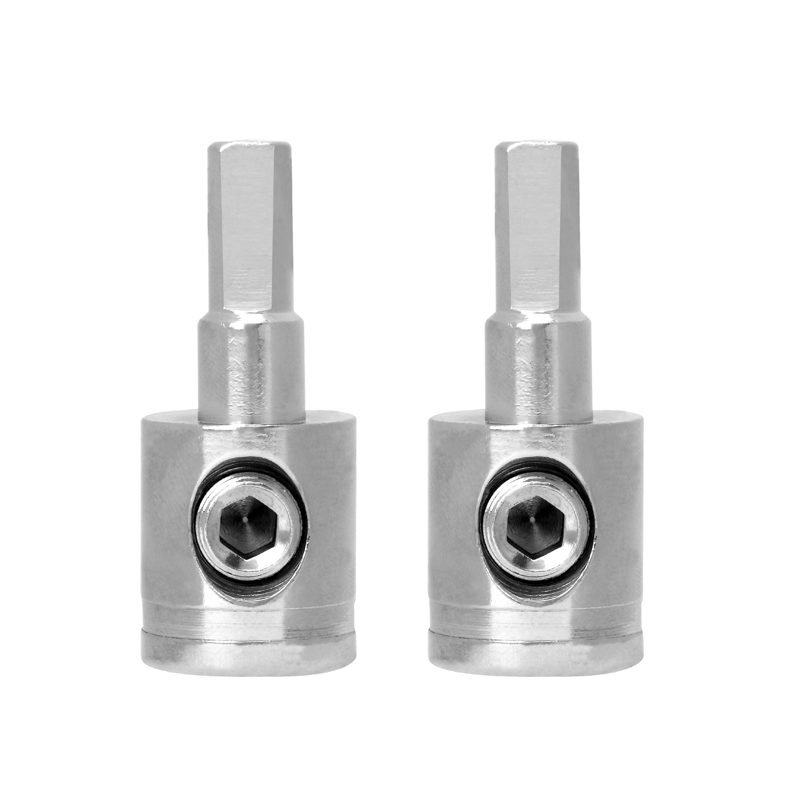 2 Wire Gauge Reducing Adapter Terminal 1/0 to 4 GA AWG Brass Nickel Set Screw