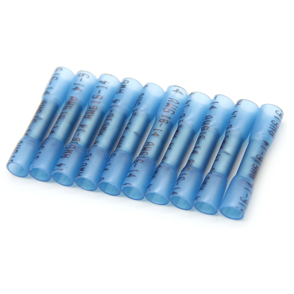 1000PCS Heat Shrink Waterproof Wire Connectors Blue 14-16AWG Butt Seal Terminals