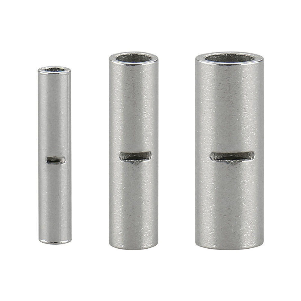 50x Bare Copper Wire Splice Butt 22-10AWG Connectors Ferrule Crimp Terminals