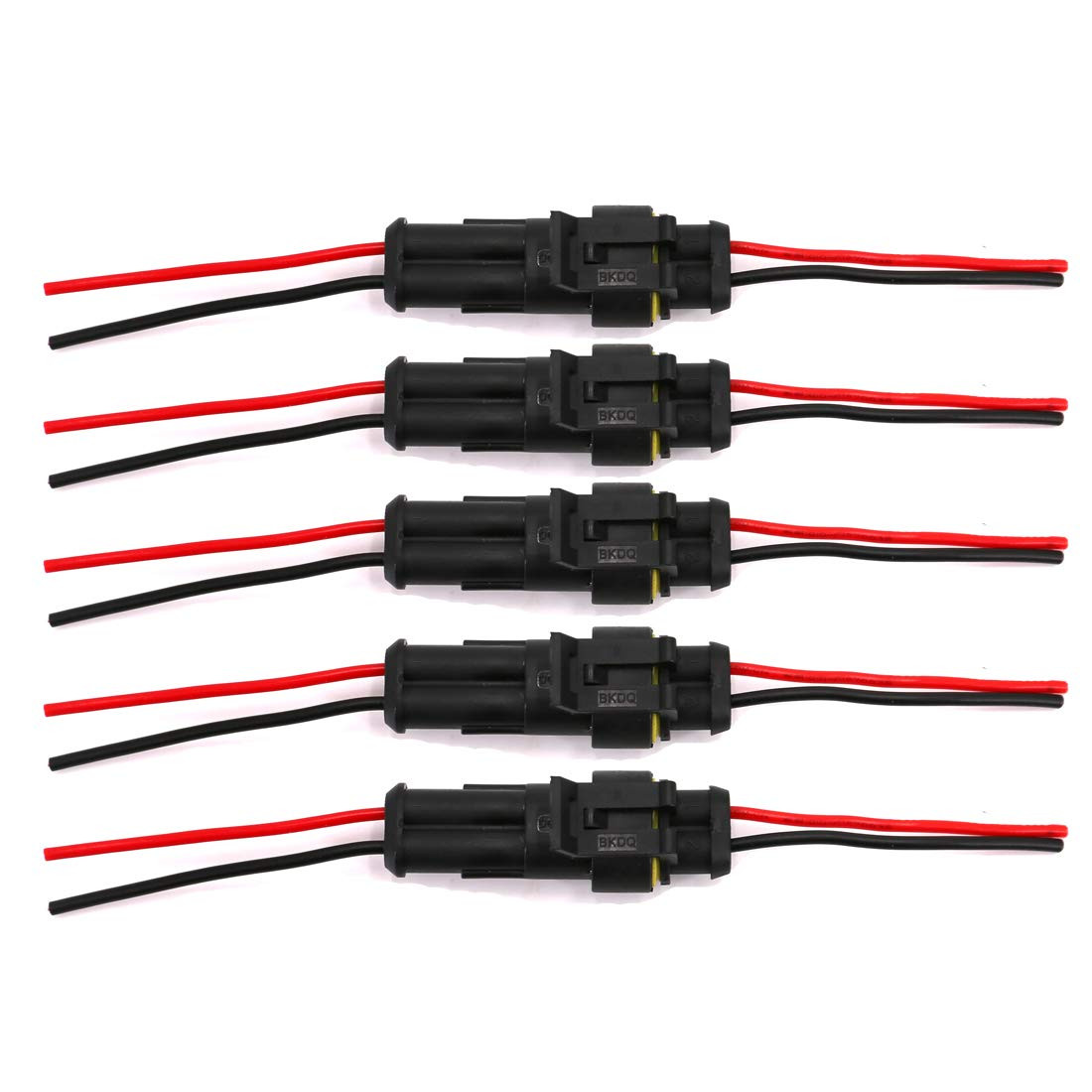 2 Pin Way Waterproof Electrical Connector Wire Harness 16 AWG Marine for Car