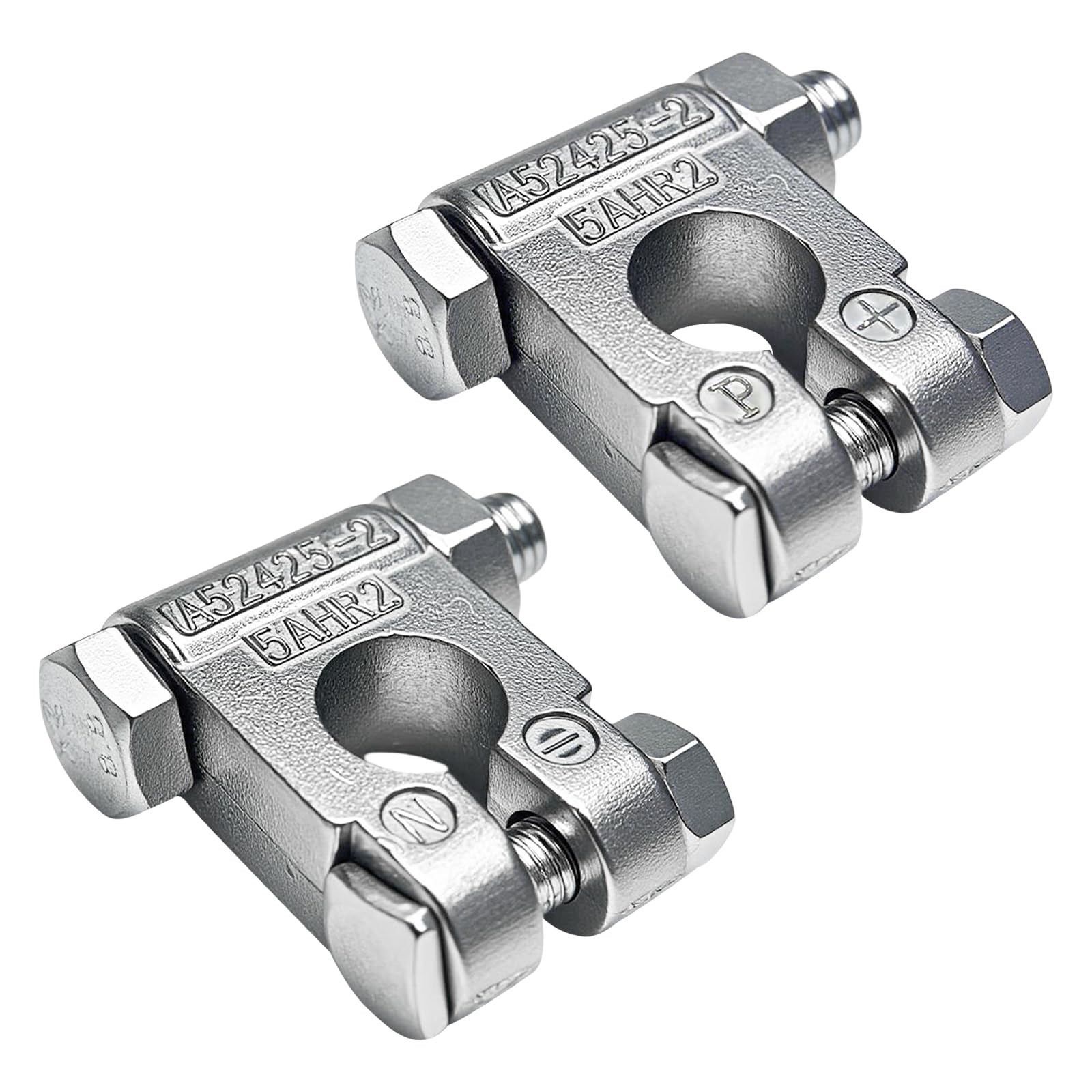 MTRPS 2 PCS Military Spec Battery Terminals, Heavy Duty Zinc Alloy Top Post B…