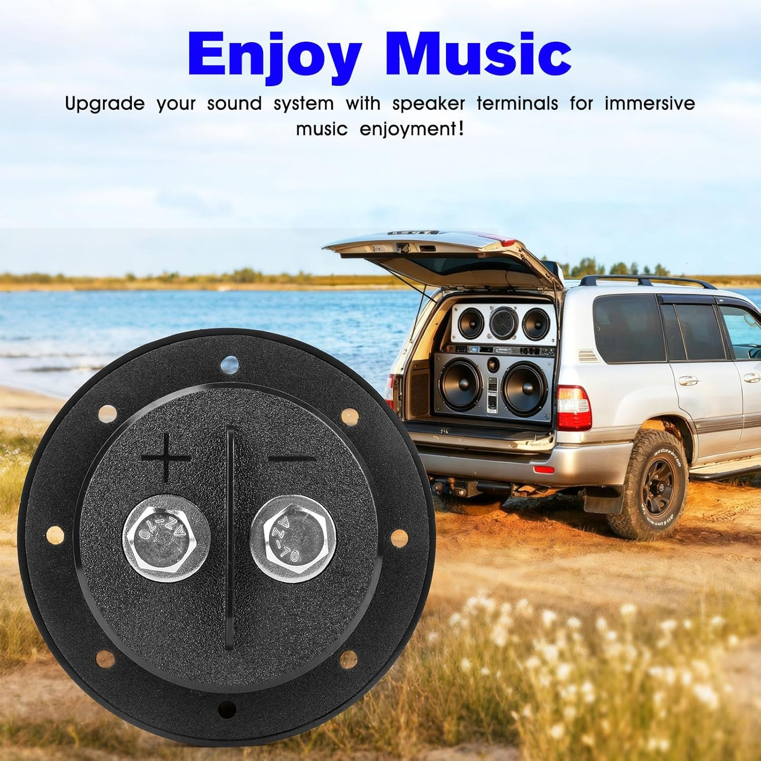 Replacement SMD Speaker Terminal, Car Subwoofer Terminal Cup for SMD 1 Channel S