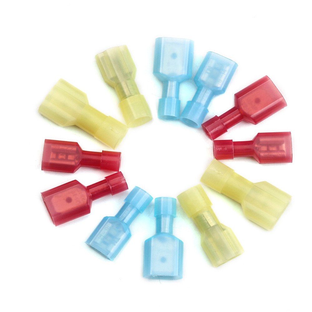 100/300pcs Quick Disconnect Spade F&M Wire Terminals Heat Shrink Marine Grade