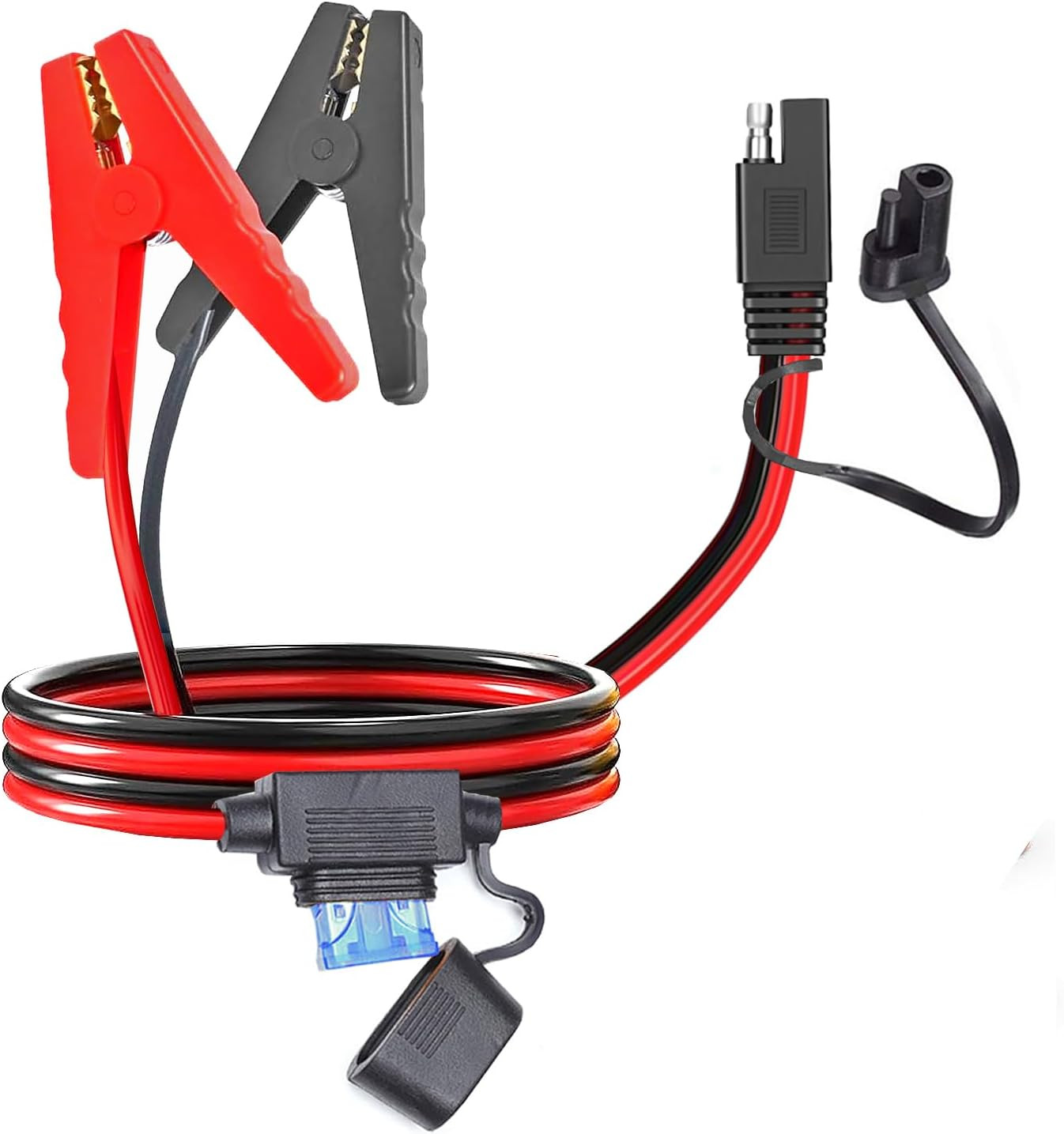 10AWG Battery Alligator Clips,Sae Quick Release Adapter to Alligator Clips wi…