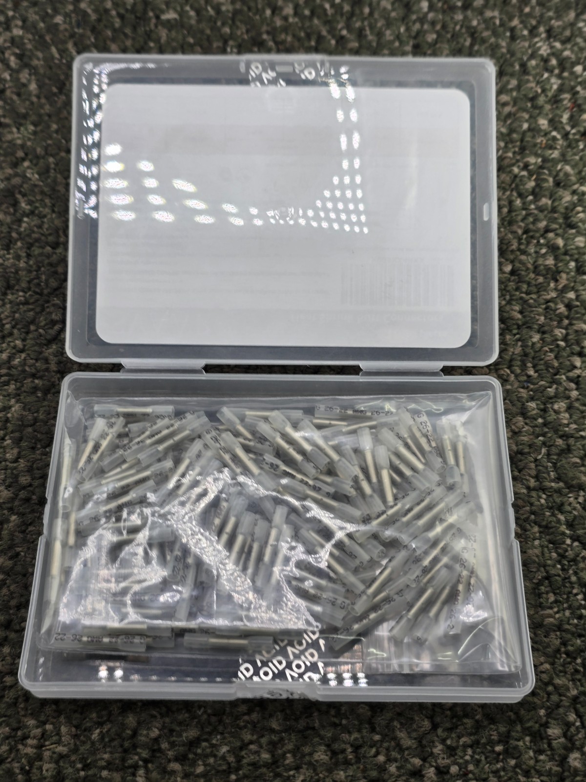(QTY 160) Svaar White Heat Shrink Butt Connectors 22-26 Gauge BHT 0.5, 1″ Length
