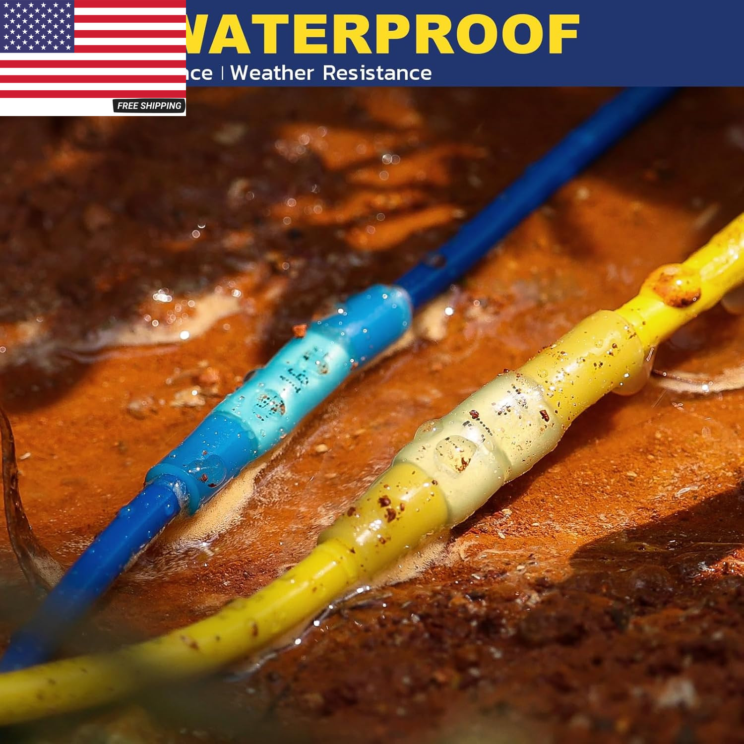 420PCS Heat Shrink Butt Connectors,Waterproof Insulated Electrical Butt Connecto