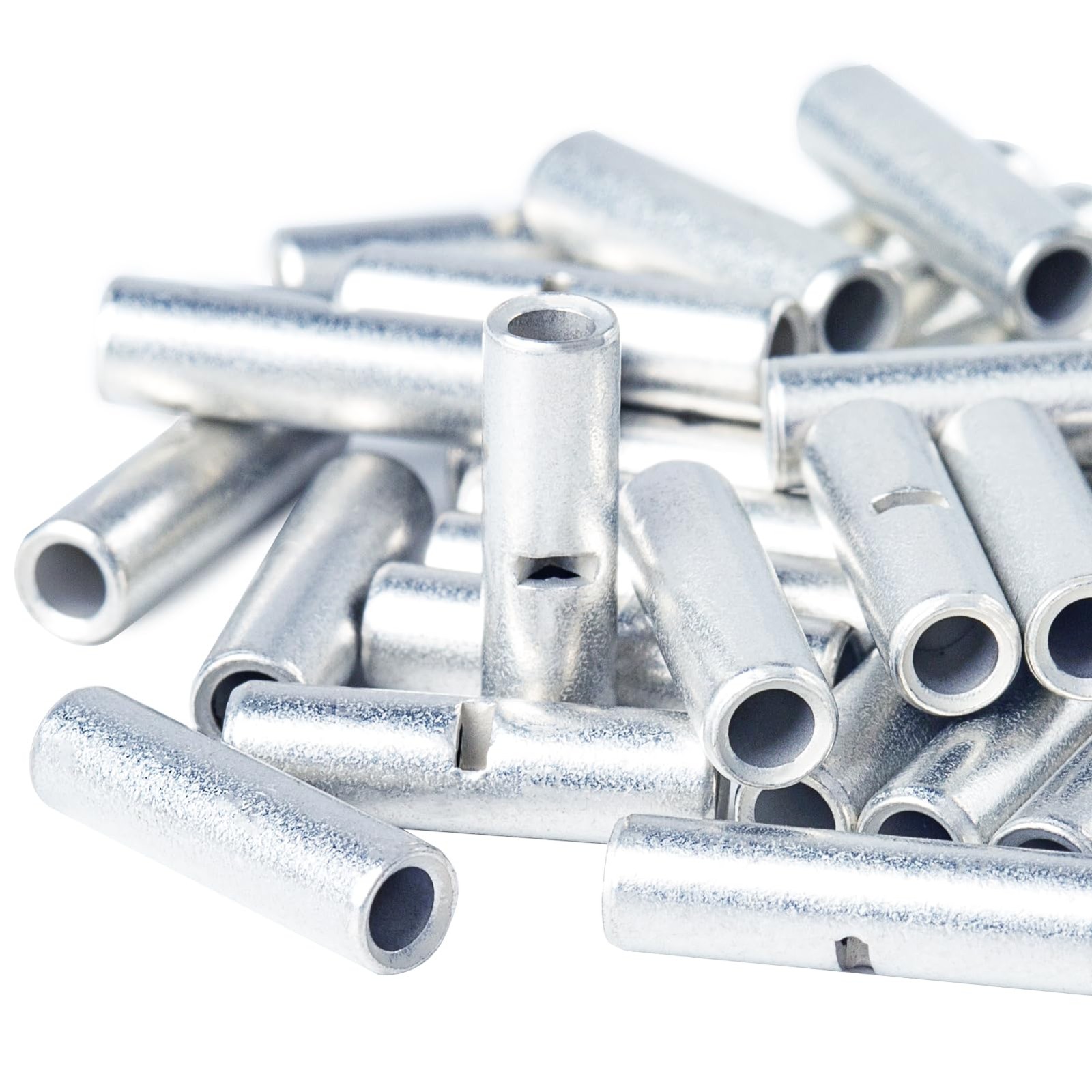 UL Listed Non Insulated Butt Connectors 16-14 AWG, 100 pcs Electrical Seamles…