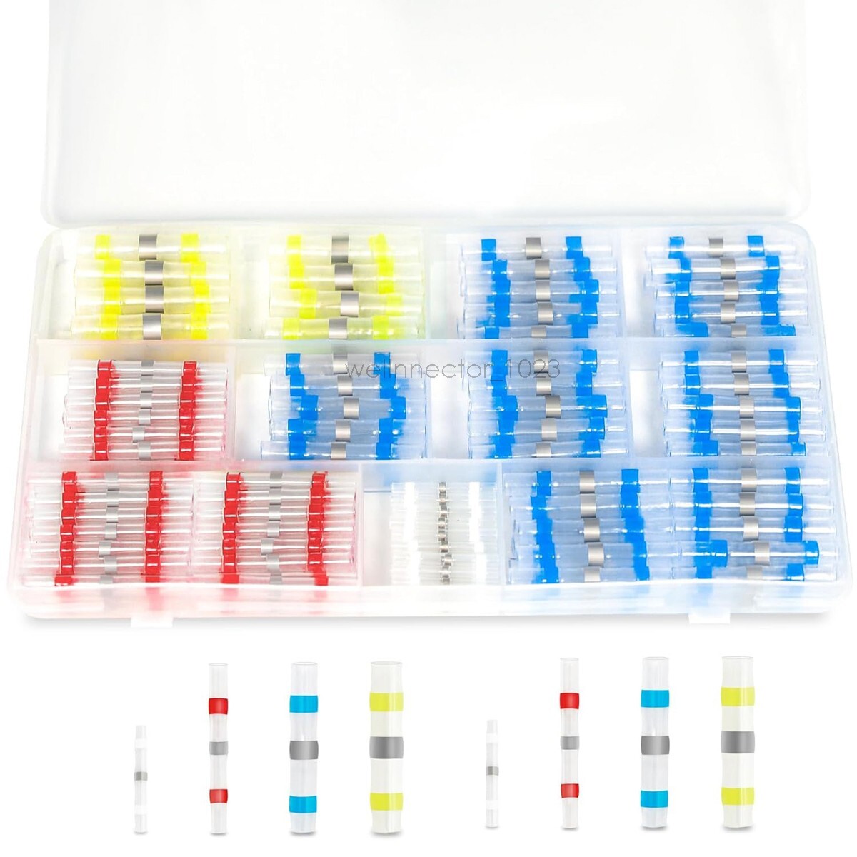 230pcsSolder Sleeve Seal Heat Shrink Butt Wire Connectors Terminals Waterproof