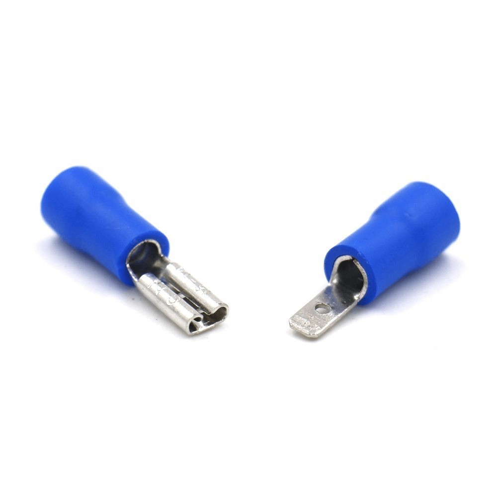 100/150Pcs 16-14 AWG Quick Disconnect Male & Female Vinyl Spade Connectors .110″