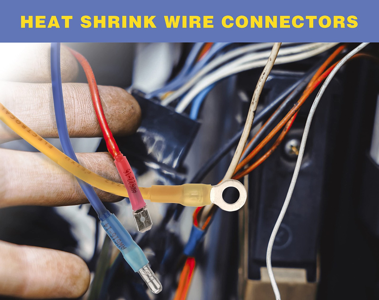 260PCS Heat Shrink Spade Connectors 22-10 AWG Male Female
