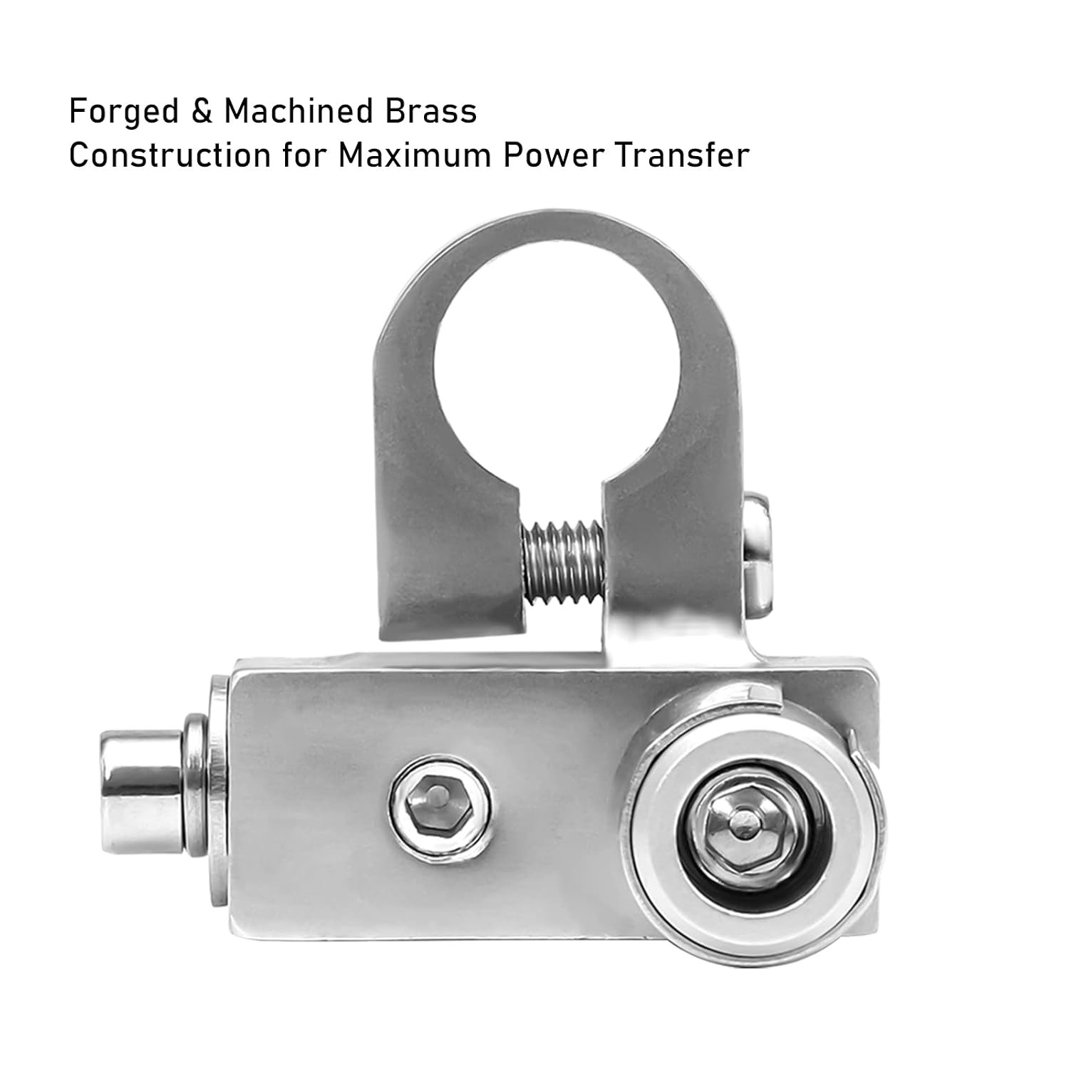 BTO Solid Brass Positive Negative Battery Terminals Adaptor Collars | 1X0/2/4 Ga