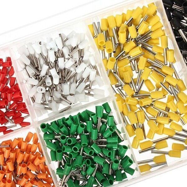 800PCS Connectors Cord Wire Crimp Cable Pin End Bootlace Ferrule Terminals Kit