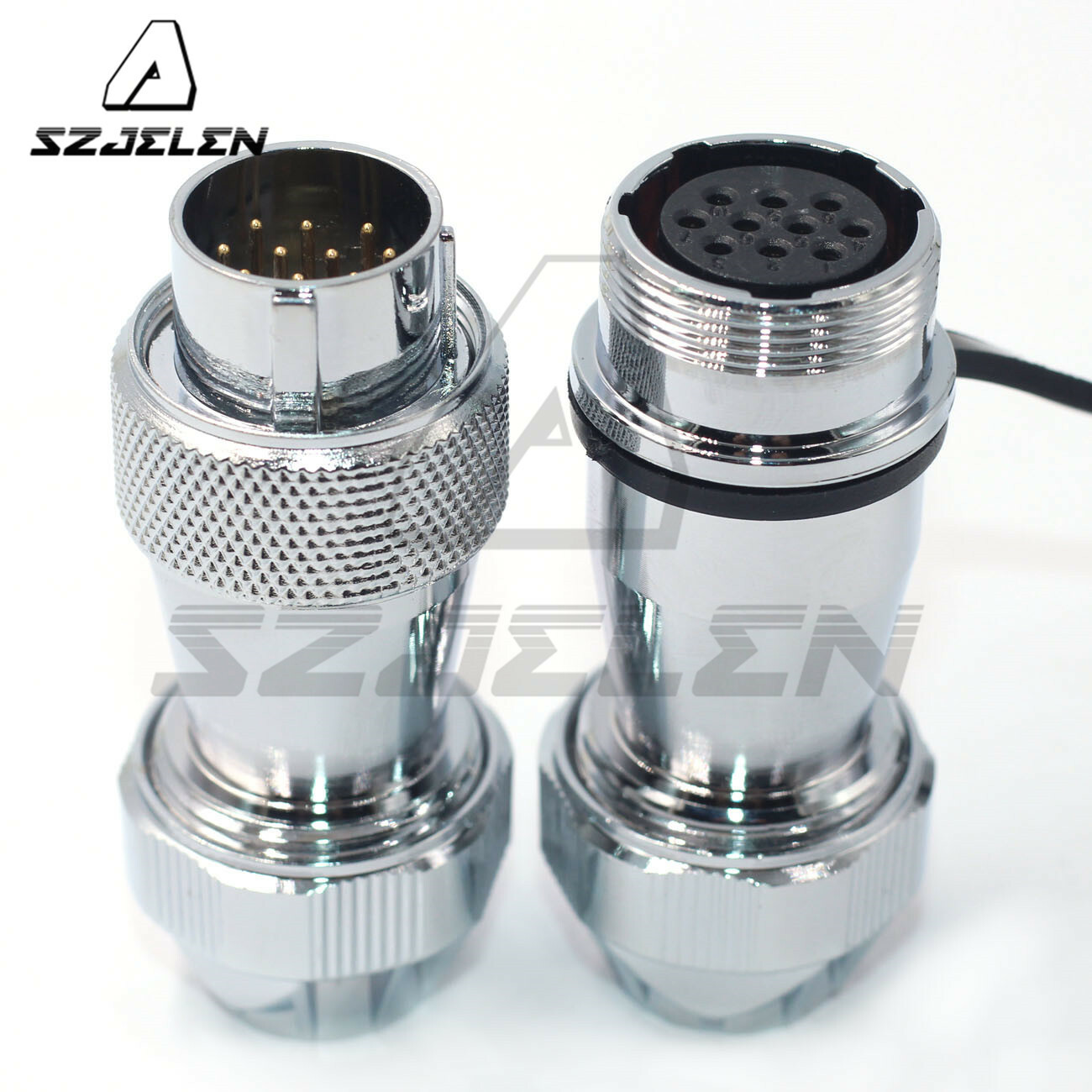 WS20 5A 500V 10pin waterproof power connector IP67,Automobile cable connector