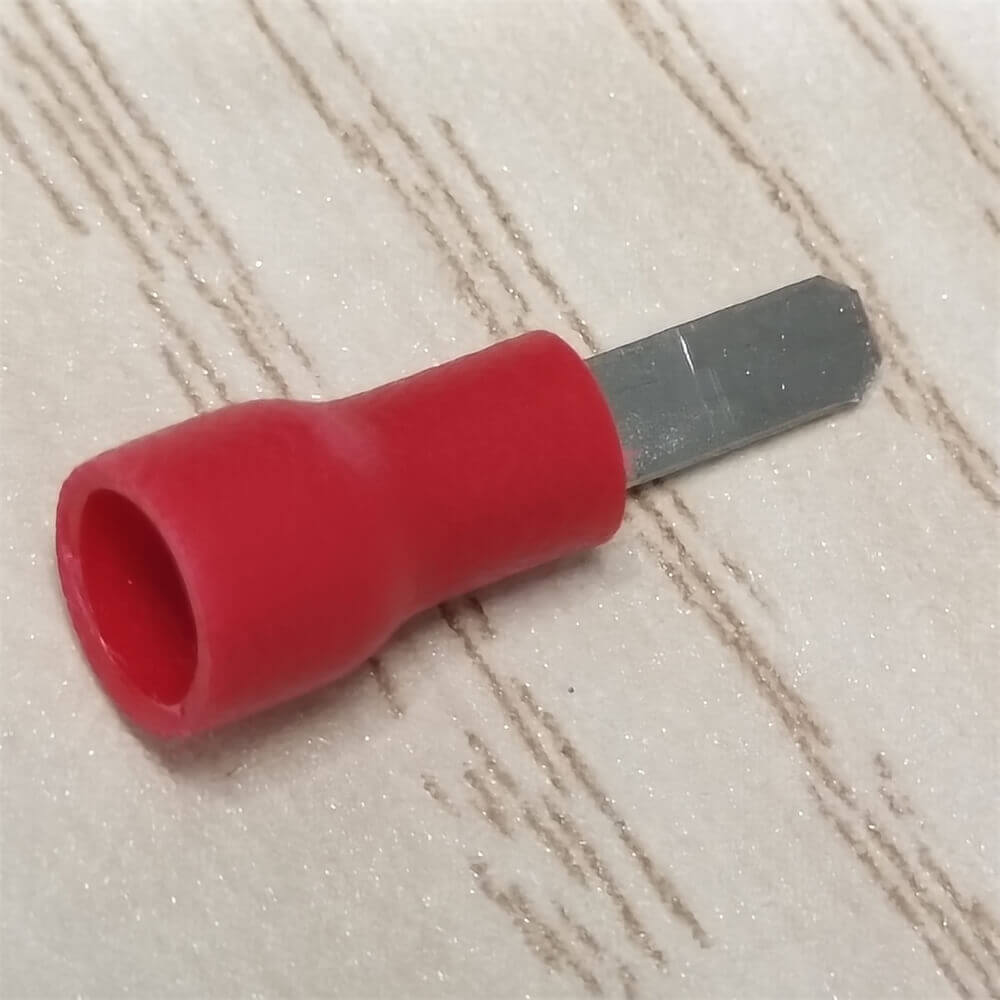 100pcs Male Insulated 2.8mm Spade Terminals 16-22AWG Crimp Wire Connectors