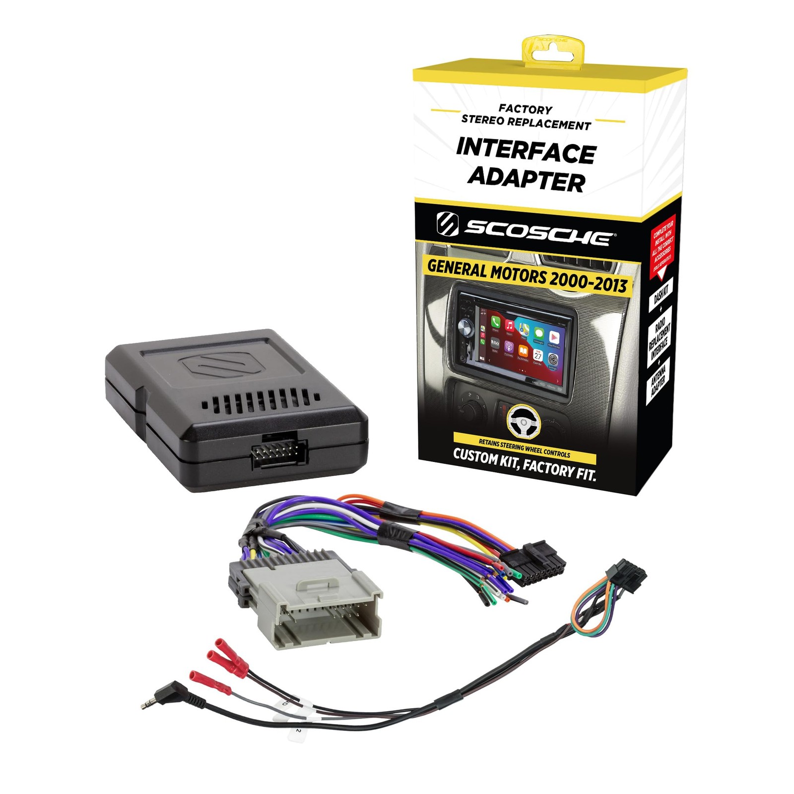 Scosche GM2K-WP Factory Stereo Replacement Interface Adapter, Black