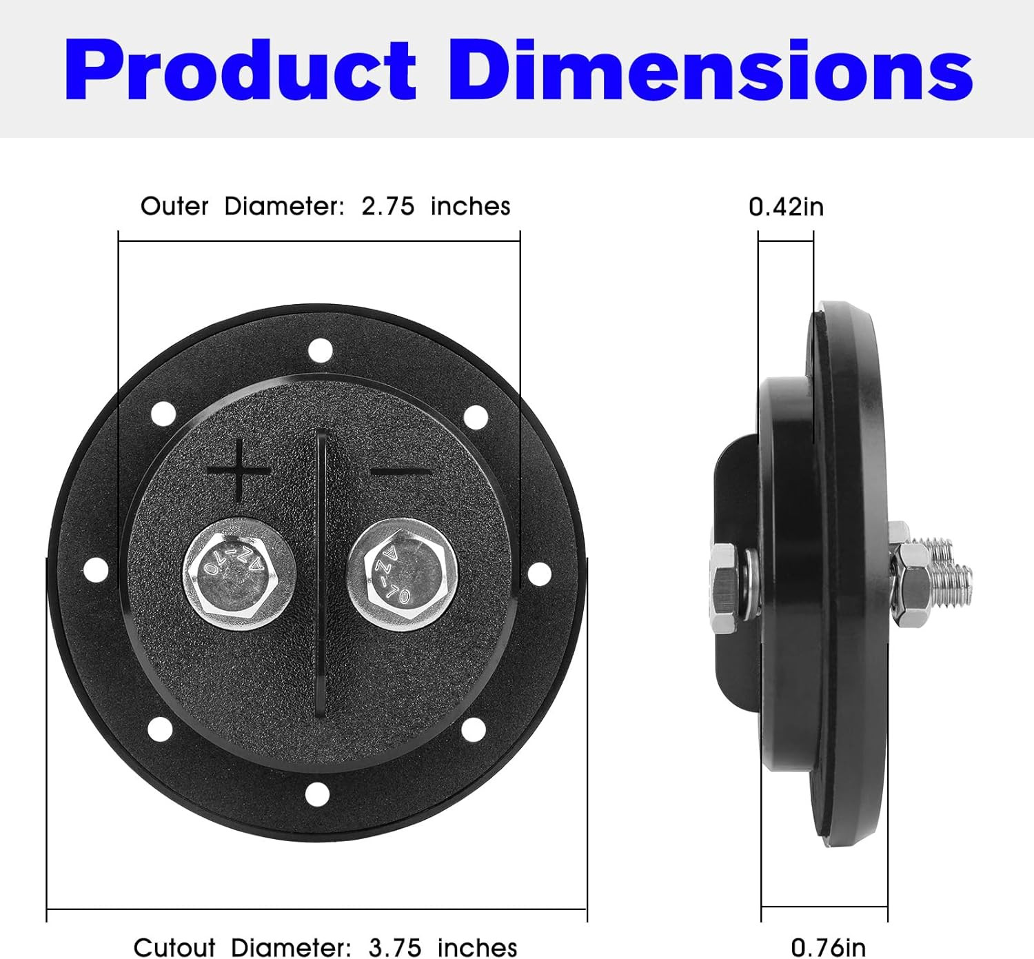 Replacement SMD Speaker Terminal, Car Subwoofer Terminal Cup for SMD 1 Channel S