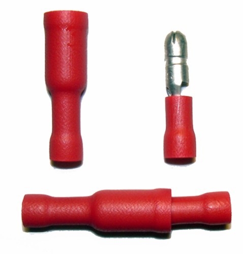 100 pcs 22-18 AWG M/F BULLET CONNECTORS WIRE TERMINALS