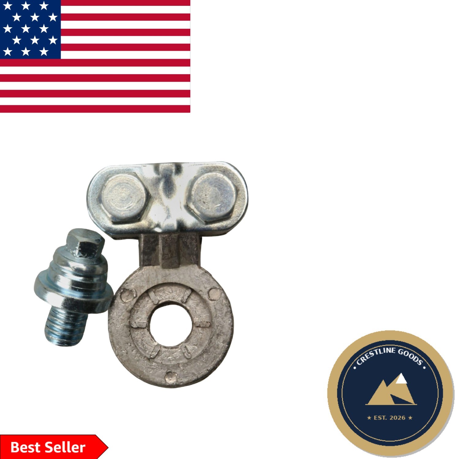 Versatile Chrome Battery Terminal 905-1 – Fits Trucks, RVs & Marine Vehicles