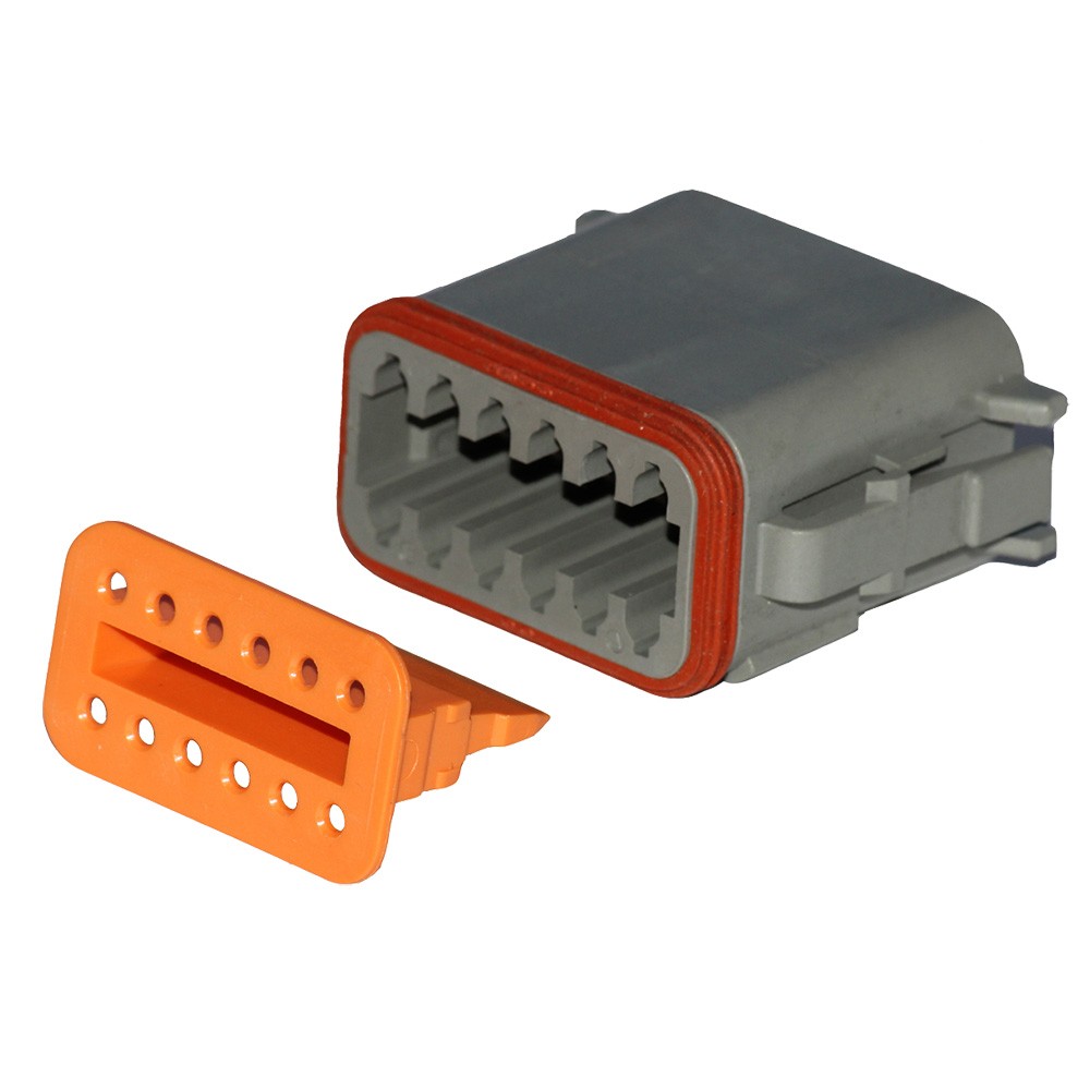 Pacer Deutsch DT Plug & Wedge Lock Kit – 12 Position – 5 Pack