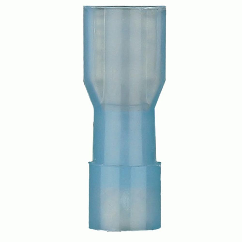 100 PCS BNFD110F Fully Insulated Nylon 16/14 Gauge .110 Female Wire Blue