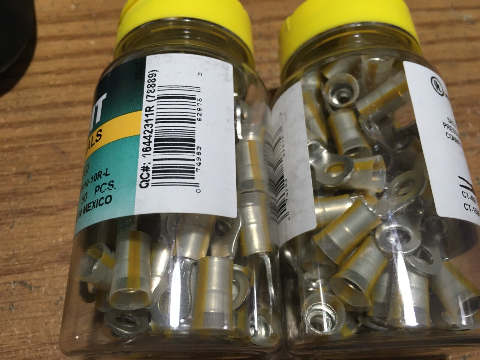 Panduit® – 10-10R-L Ring Term KYNAR insulated 12 – 10 AWG #10 Stud Size Qty 100
