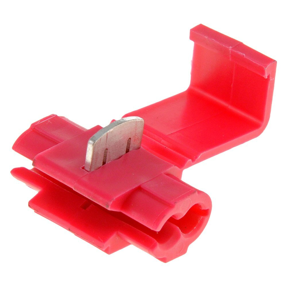 Megatronix QSR Solderless Quick Splice Tap Connectors 22-18 Gauge Red 100 Pcs