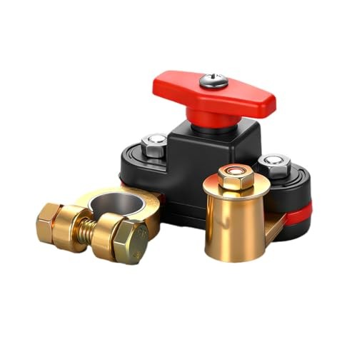 Car Battery Power Cut-Off Switch Breaker, Pure Copper Manual Rotary High