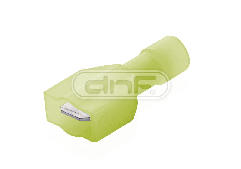 (100 PACK) 12-10 AWG NYLON FULLY INSULATED MALE QUICK DISCONNECT SPADE CONNECTOR