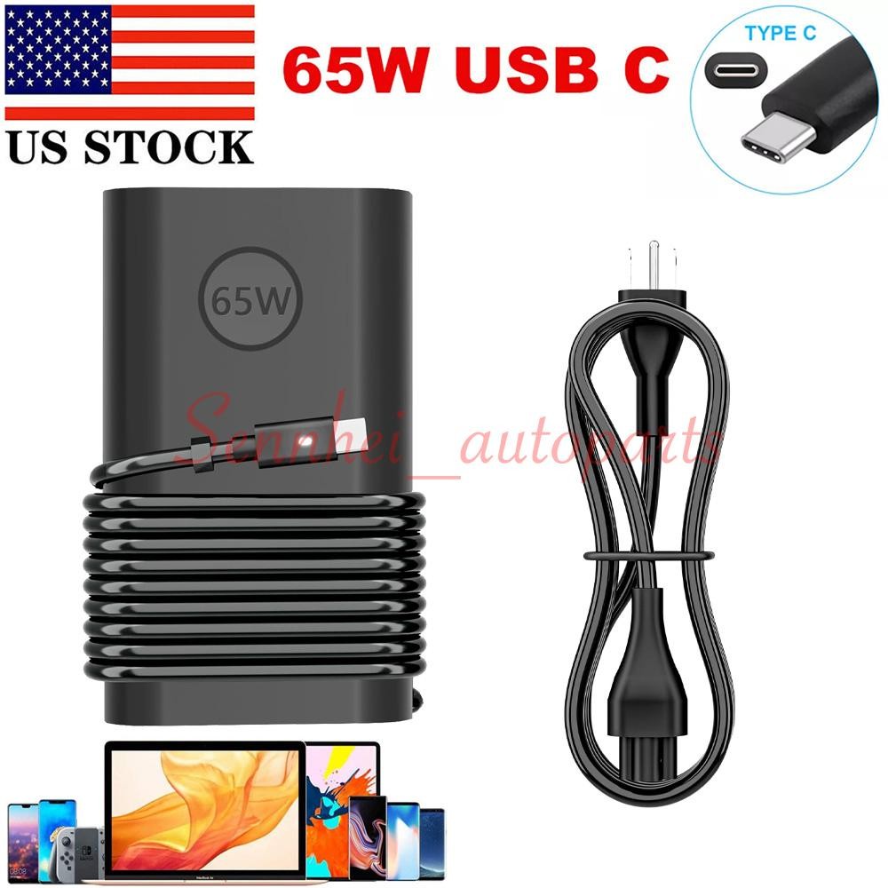 For Dell 65W USB-C LA65NM170 XPS 13 Type C Adapter Power Supply Laptop Charger