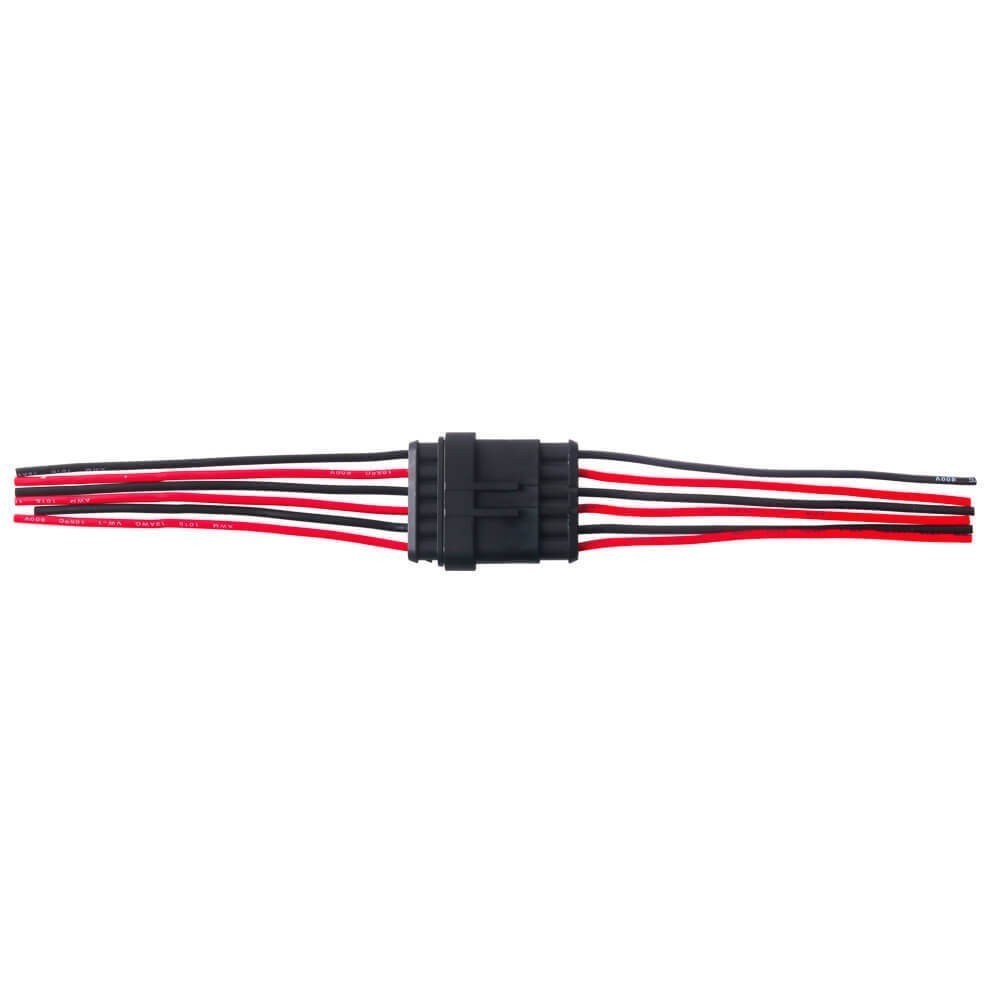 5 Sets Car Waterproof 6-Pin 6-Way Plug Sealed 18AWG Electrical Wire Connector US