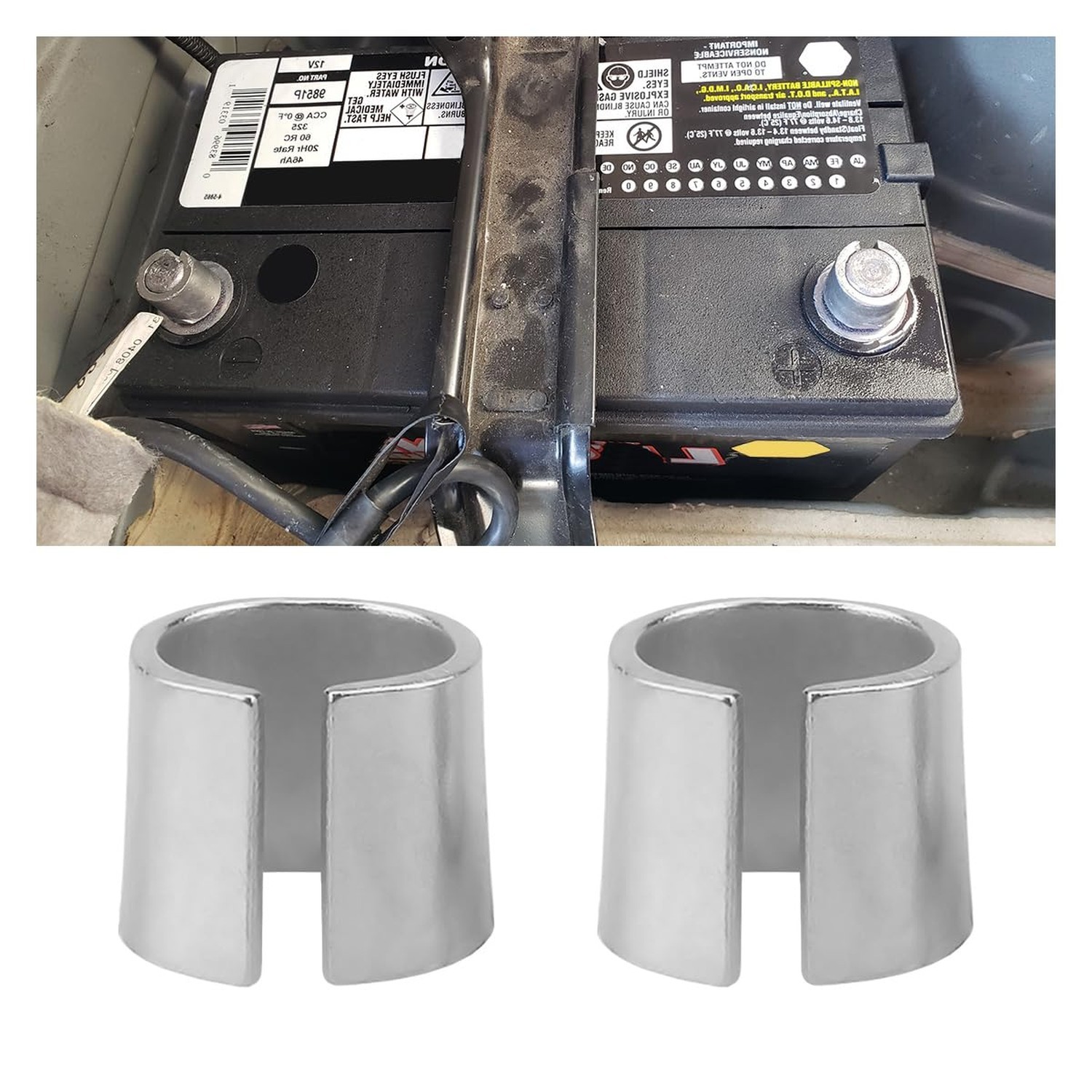 Pure Lead Battery Post Shims 1 Pair Anode Cathode Sleeves Car Terminal Repair