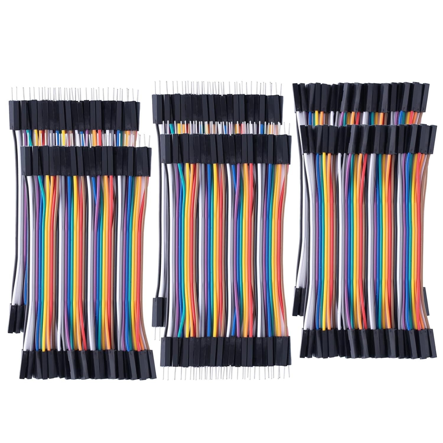 240pcs Jumper Wire Set – Male to Female, Male to Male, Female to Female – 10c…