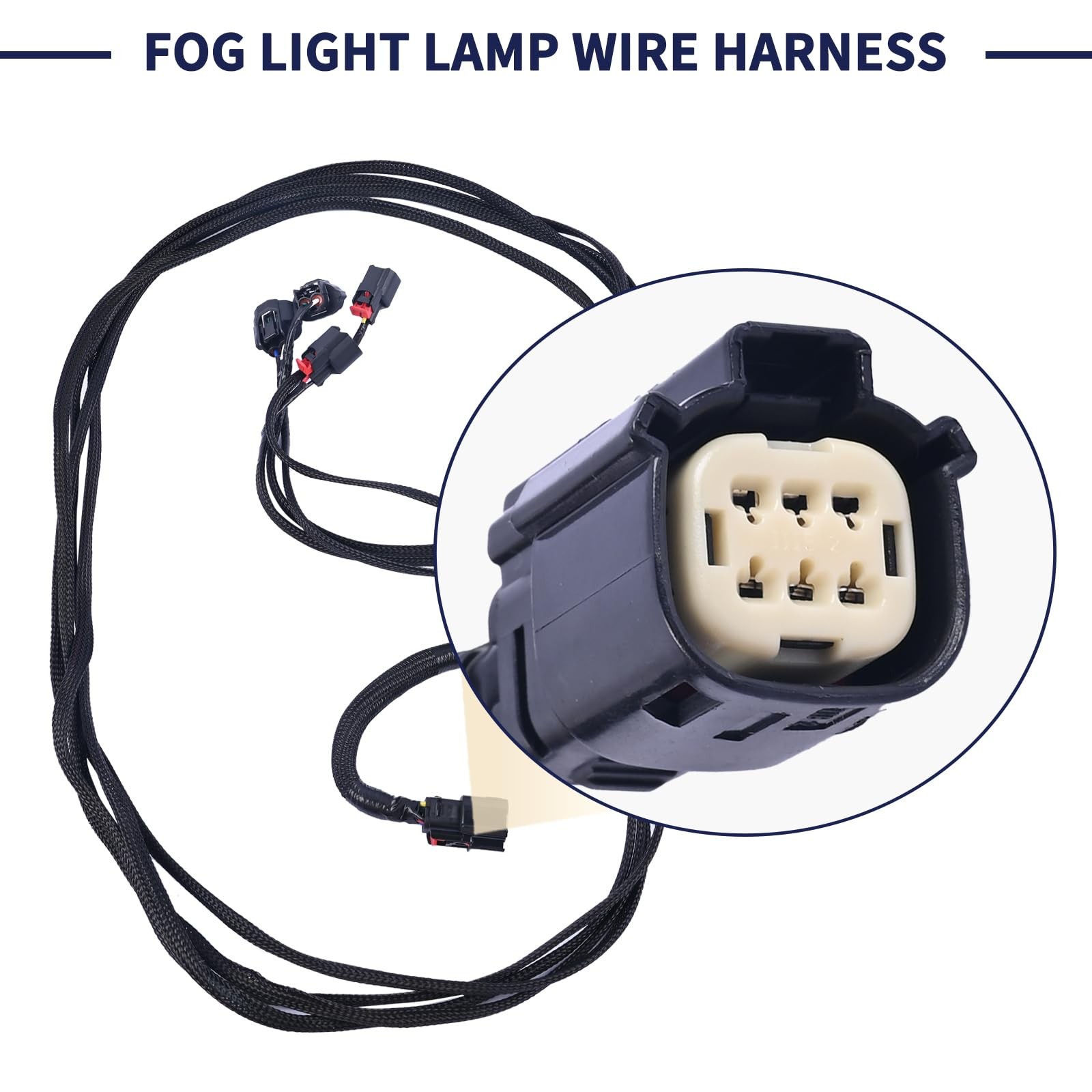 Front Headlight Fog Light Wire Harness Plug 68259674AA Compatible with Dodge …