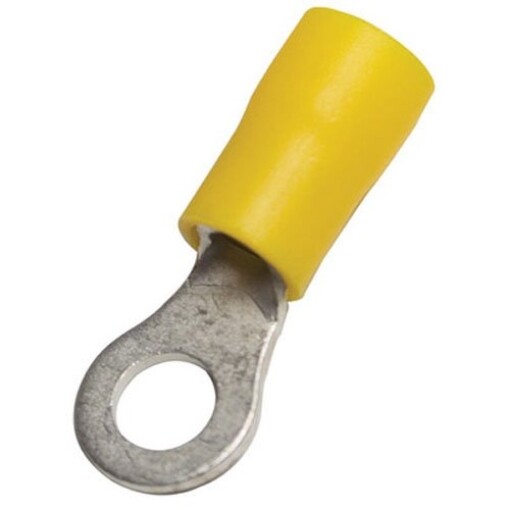 infinite innovations inc ua612400 12 Pack, Ring Terminal, PVC Insulated Barre