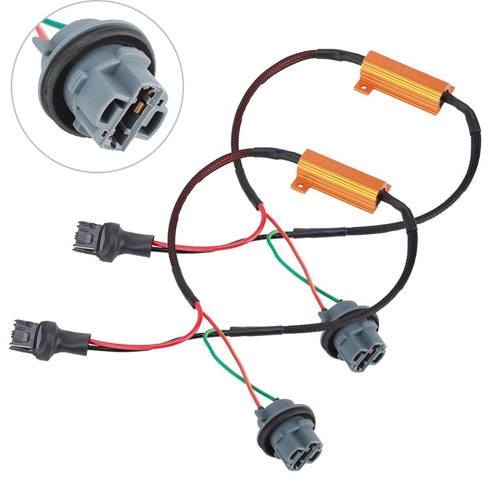 Car Resistor Wiring Harness Part, 7440 T20 50W8RJ Hyper Flash Fix Error Wirin…