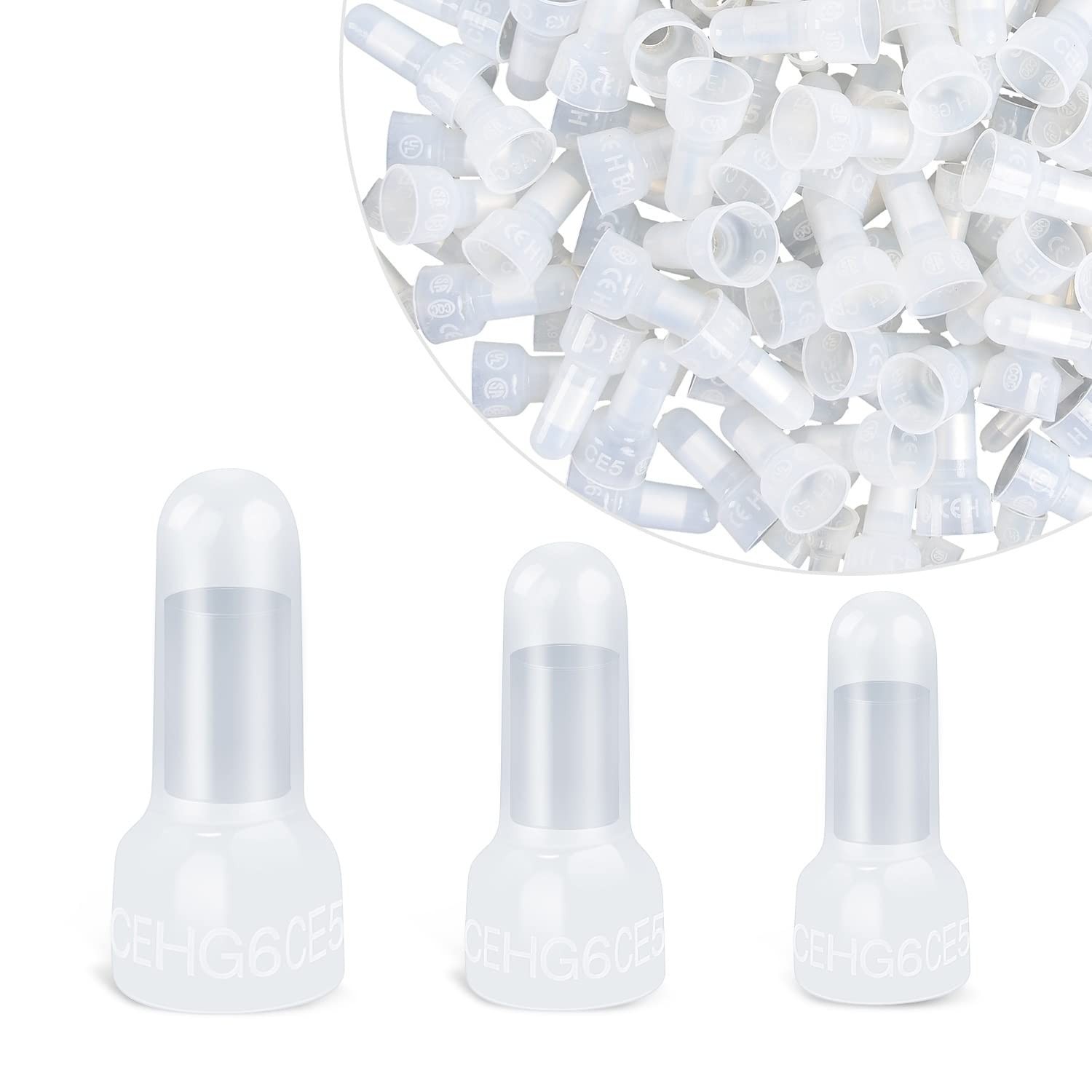 Nilight – 50036R 300PCS Crimp Terminal, 300Pcs Closed End Terminal