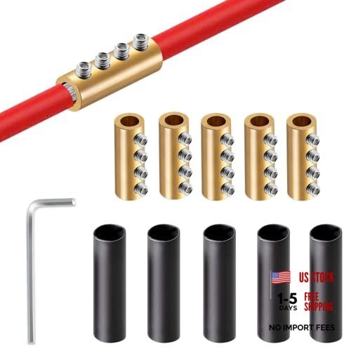 GRZWAYS 6 8 10 AWG Gauge Wire Connector Nut Kit, 80A Splicing Quick 5 sets