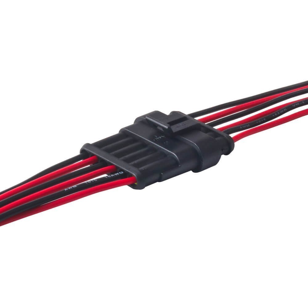 8 Sets Car Waterproof 6-Pin 6-Way Plug Sealed 18AWG Electrical Wire Connector US