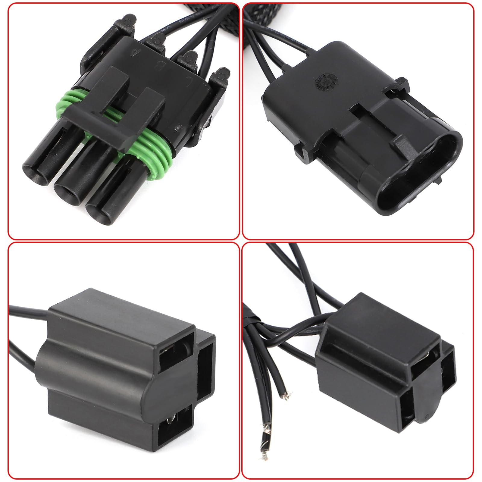for Peterbilt 1988-2007 379 127/119 BBC 1987-2007 Accessories Headlight Wiring H