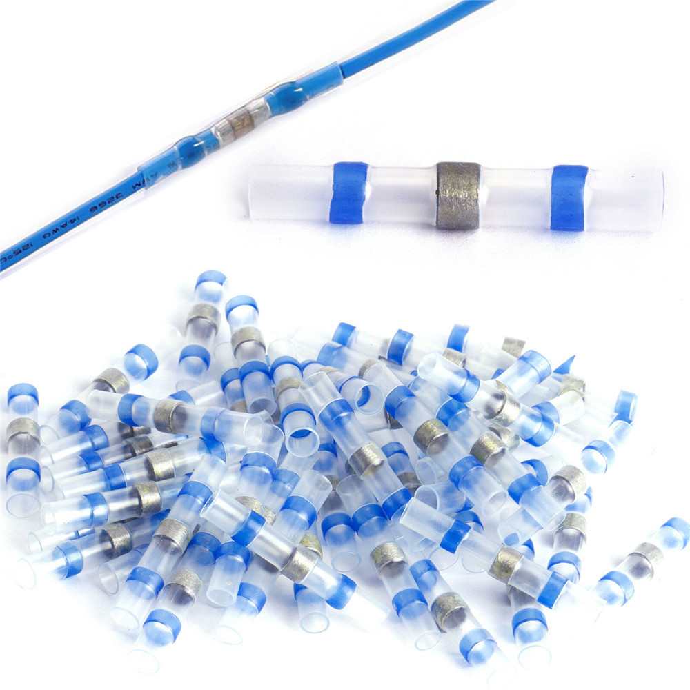 Red & Blue Solder Seal Sleeve Set 1000 pieces 22-16 16-14 Gauge Butt Connectors