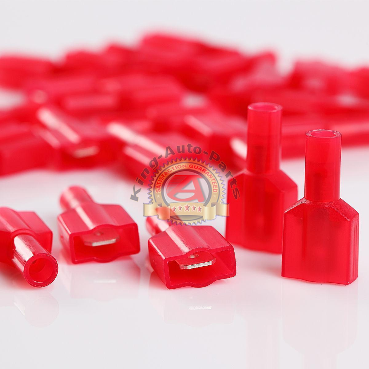 100x Same as 3M 22/18 Gauge .25 Fully Insulated Nylon Male Quick Disconnect