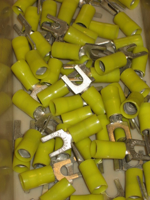 Spade Lugs, made by Panduit, qty of 10, new