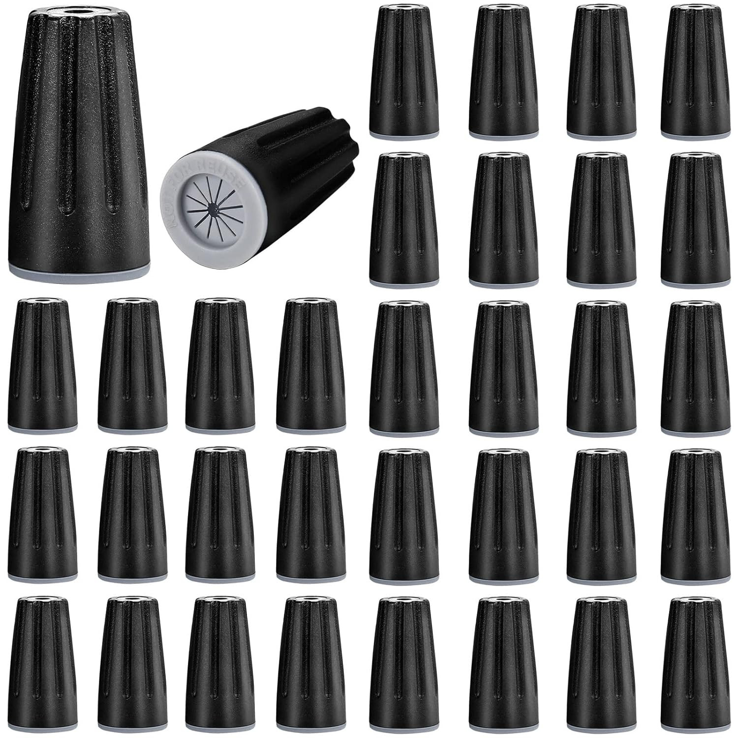 50 Pieces Waterproof Wire Electrical Connectors Black Waterproof Wire Nuts New