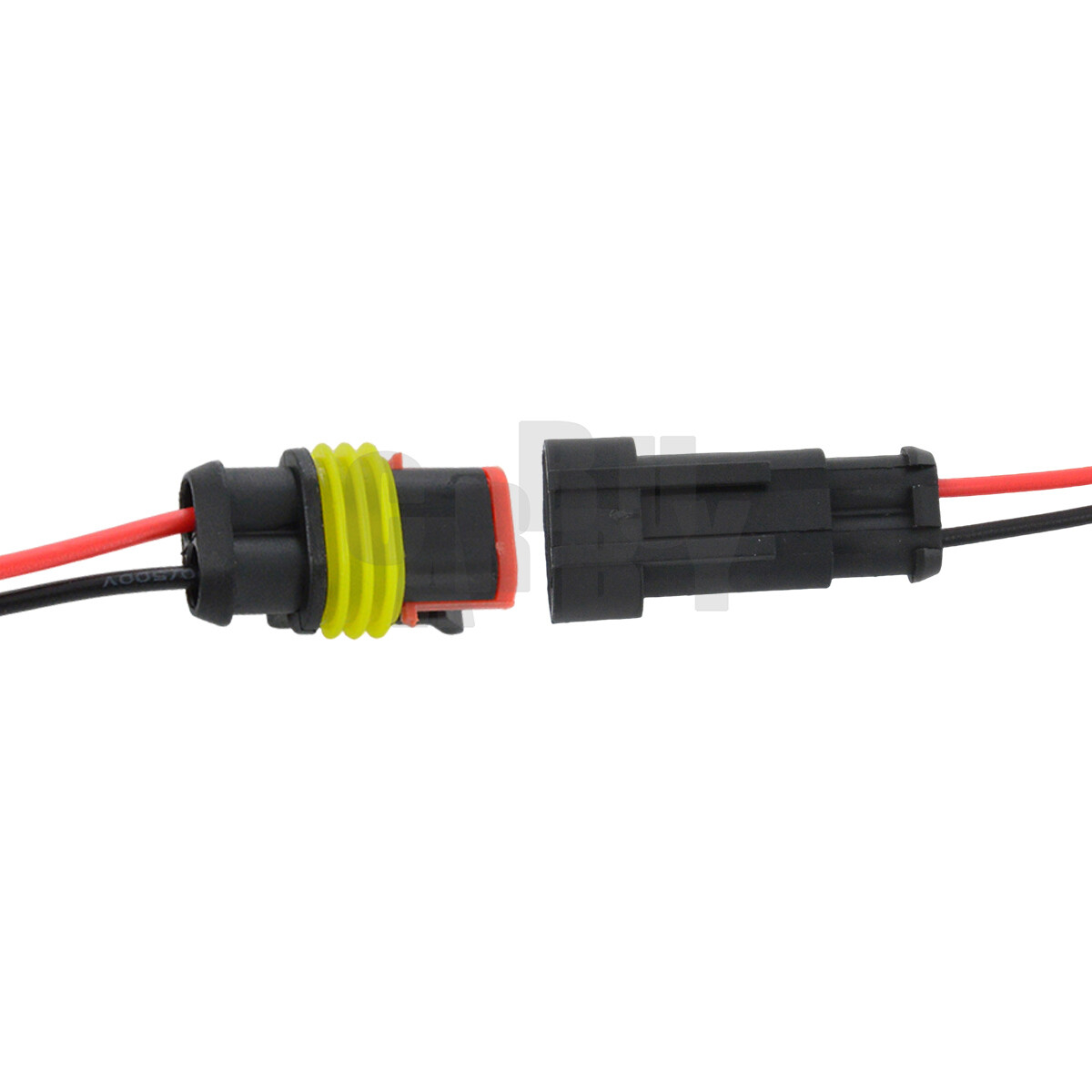 10 Sets 2-Pin Way Car Waterproof Male Female Electrical Wire Connector Plug Kit